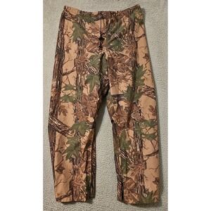 Vintage‎ 10X Gore Tex Pants Mens Size XL (40-42) Realtree Camo Hunting Rainwear